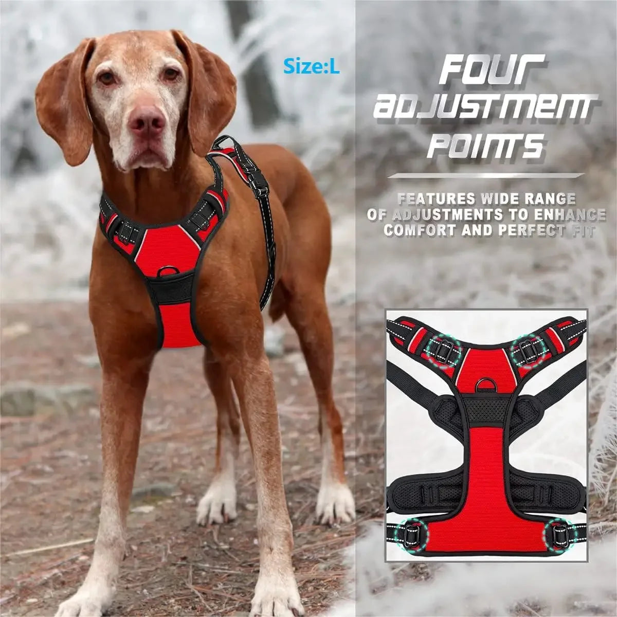 Zoomie Pawz No Pull, Dog harness