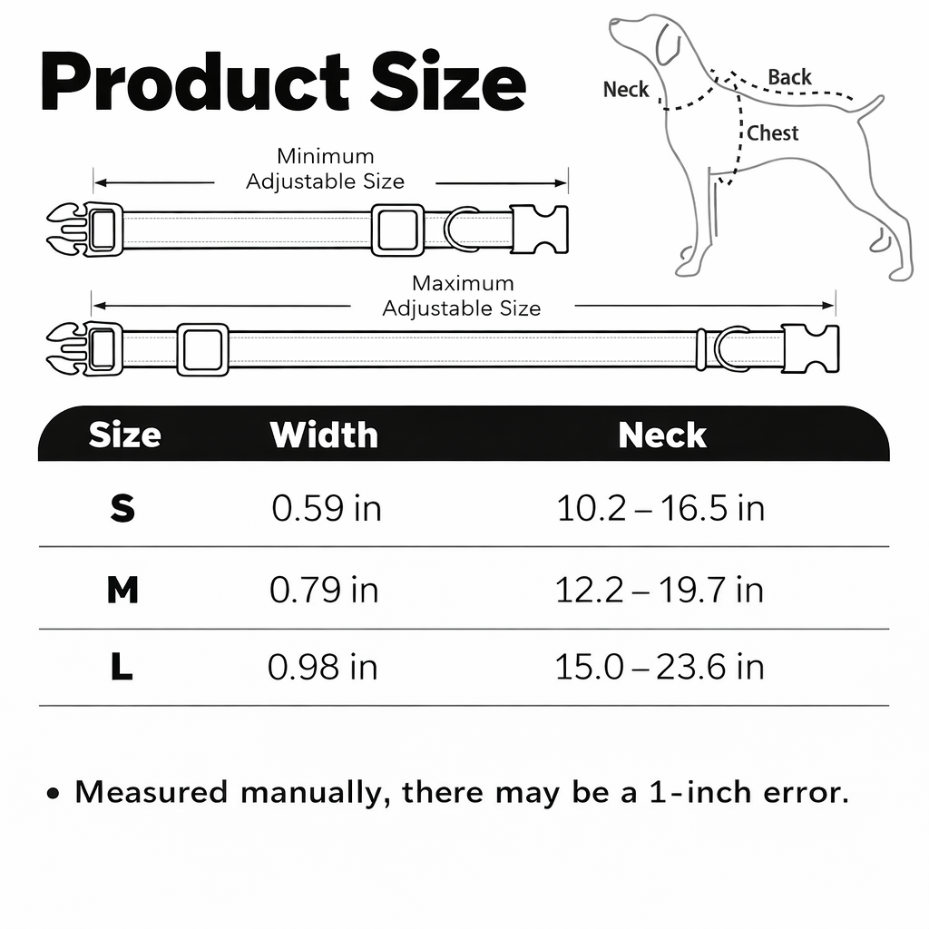 Zoomie Pawz Double- Layered Soft Dog Collar