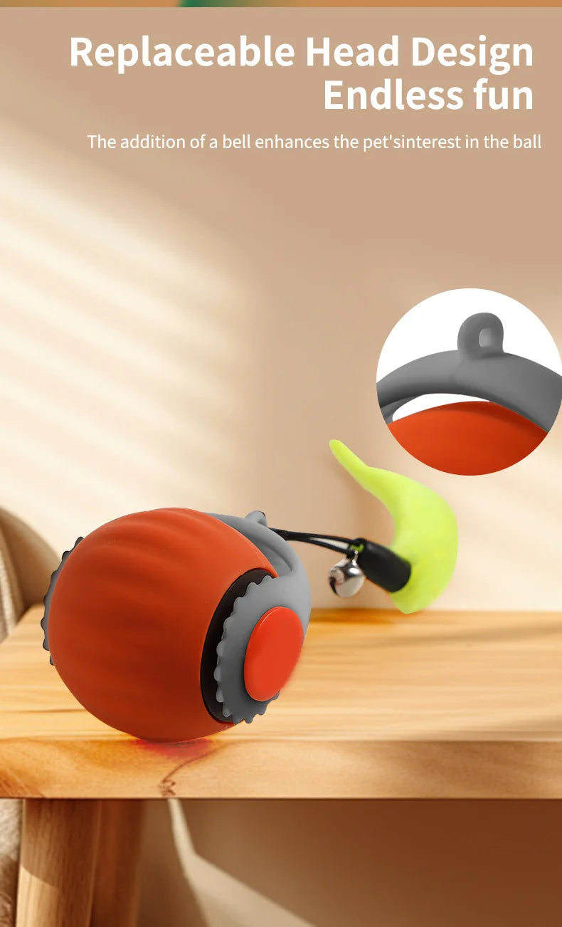 Pet teasing cat ball smart cat toy rolling ball electric cat toy self-hi boredom chug ball
