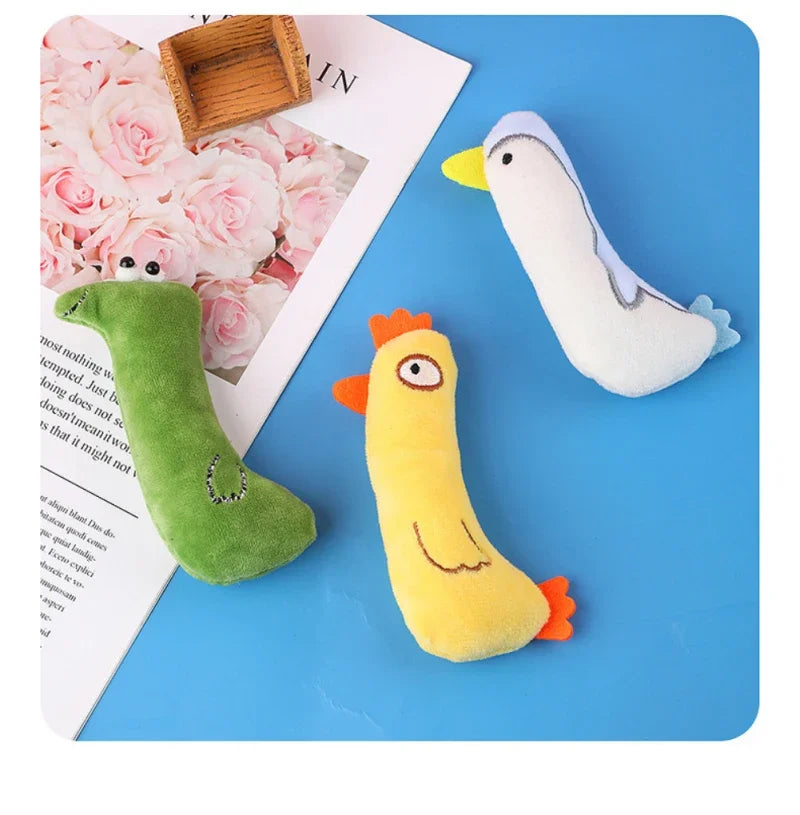 Catnip Pets Toy Cats Supplies for Cute Cat Toys Puppy Kitten Teeth Grinding Cat Plush Thumb Pillow Protect Mouth Pet Accessories