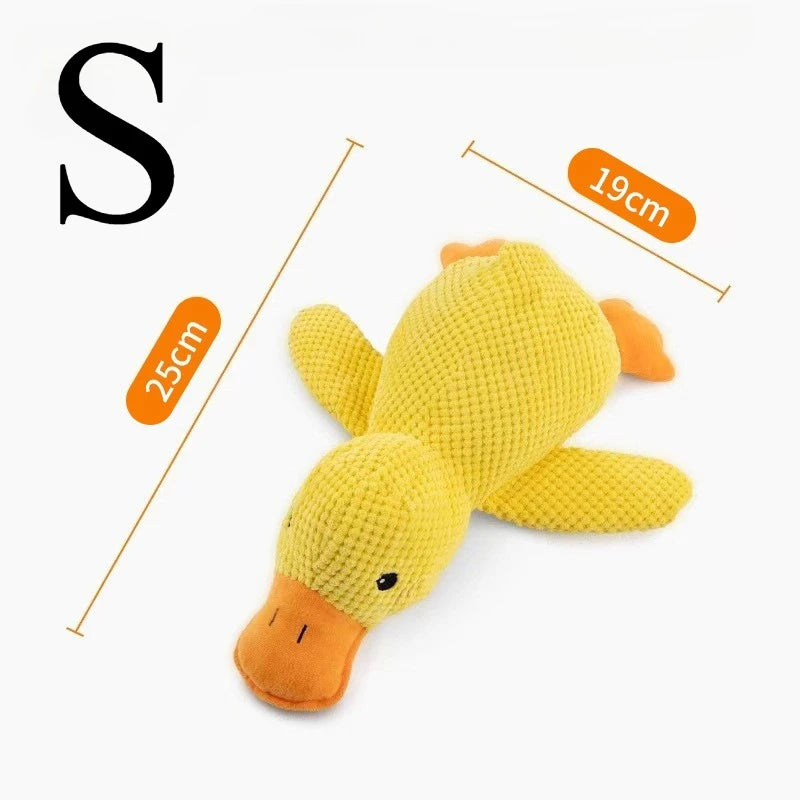 Zoomie Pawz Duck-Shaped Plush Dog Toy
