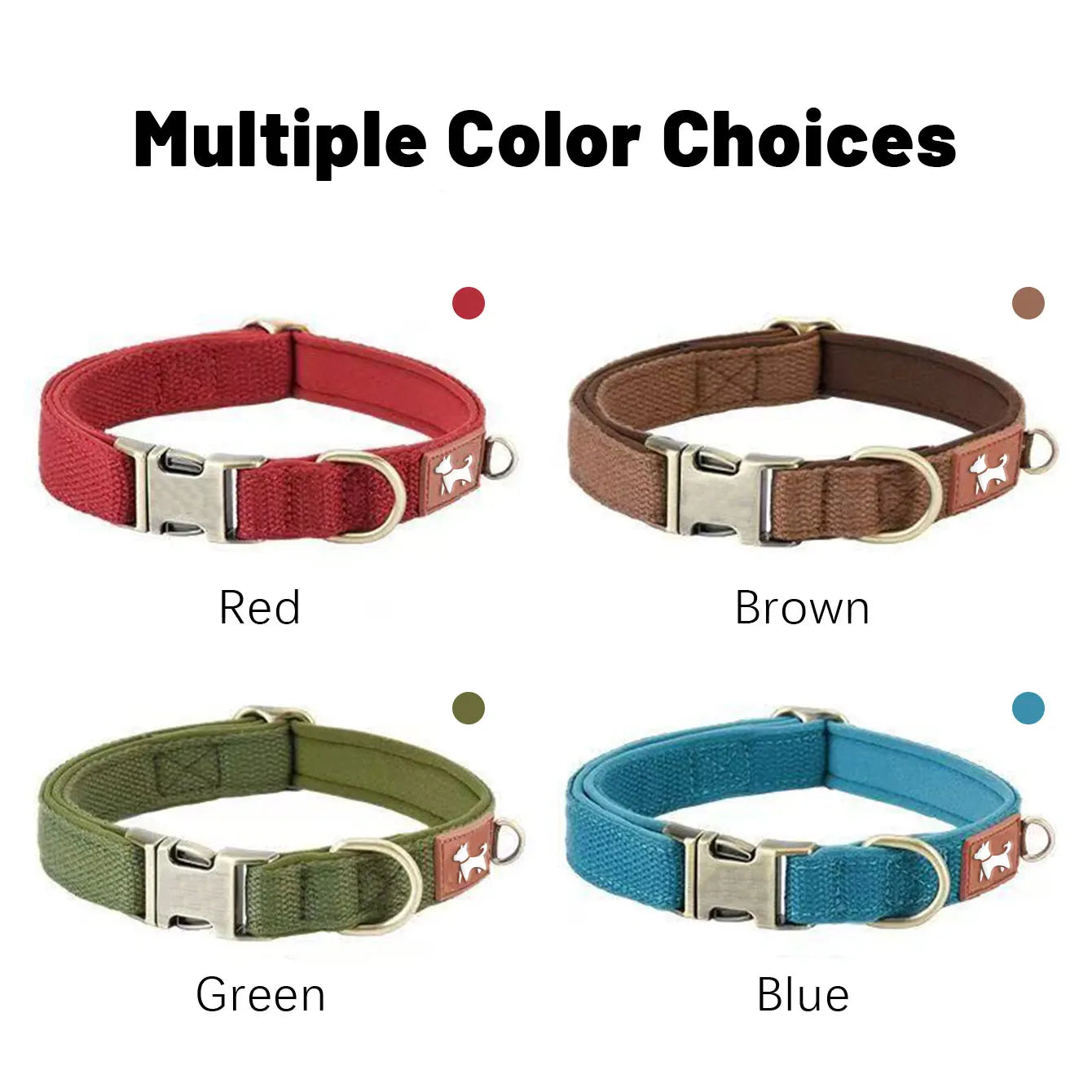 Zoomie Pawz Double- Layered Soft Dog Collar