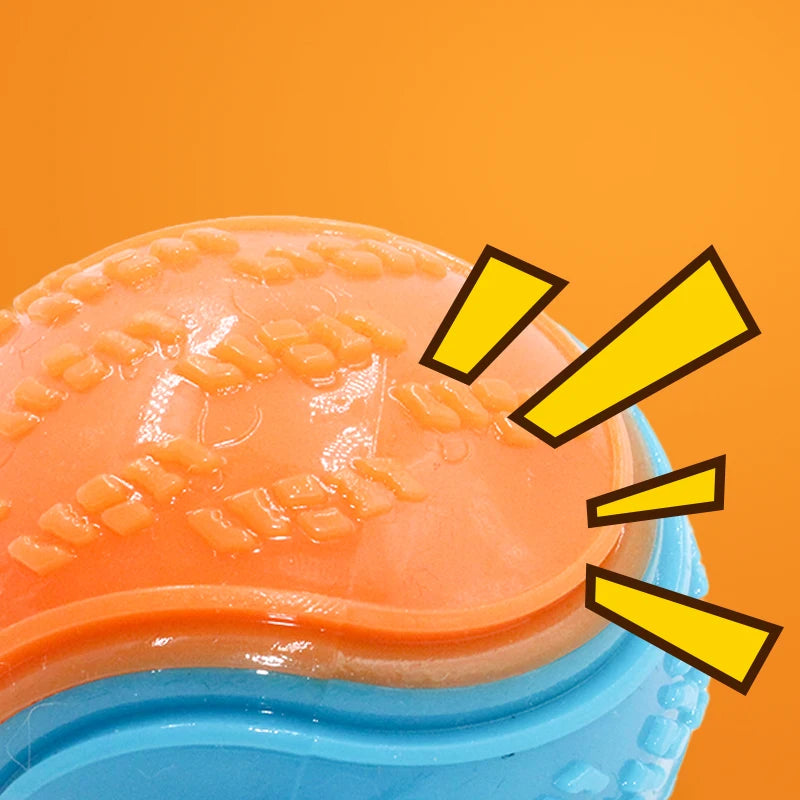 Zoomie Pawz Interactive Soft Squeaky Dog Ball