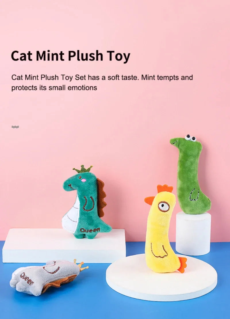 Catnip Pets Toy Cats Supplies for Cute Cat Toys Puppy Kitten Teeth Grinding Cat Plush Thumb Pillow Protect Mouth Pet Accessories