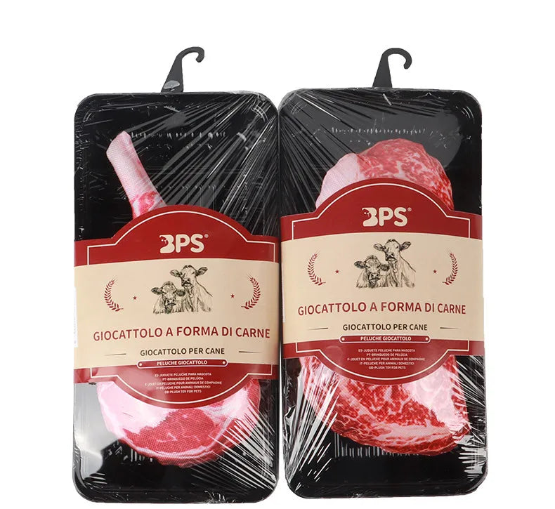 Zoomie Pawz Steak Dinner Dog Toy