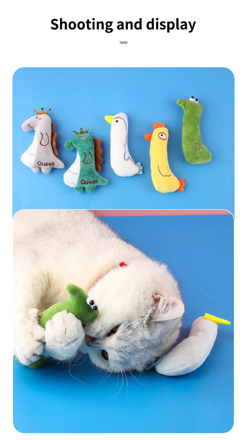 Catnip Pets Toy Cats Supplies for Cute Cat Toys Puppy Kitten Teeth Grinding Cat Plush Thumb Pillow Protect Mouth Pet Accessories