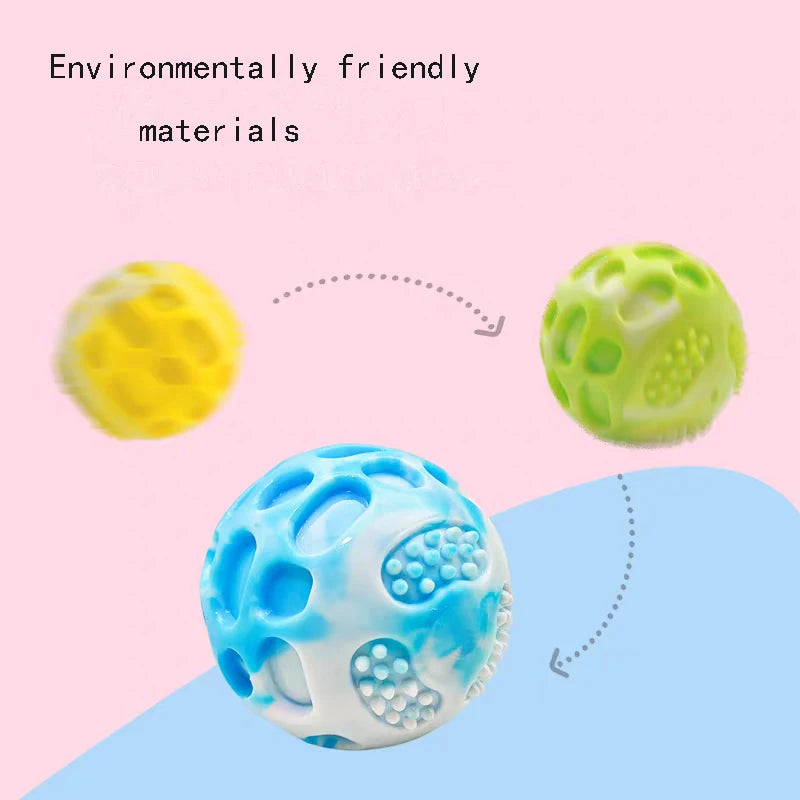 Zoomie Pawz Multi-Colored Rubber Ball