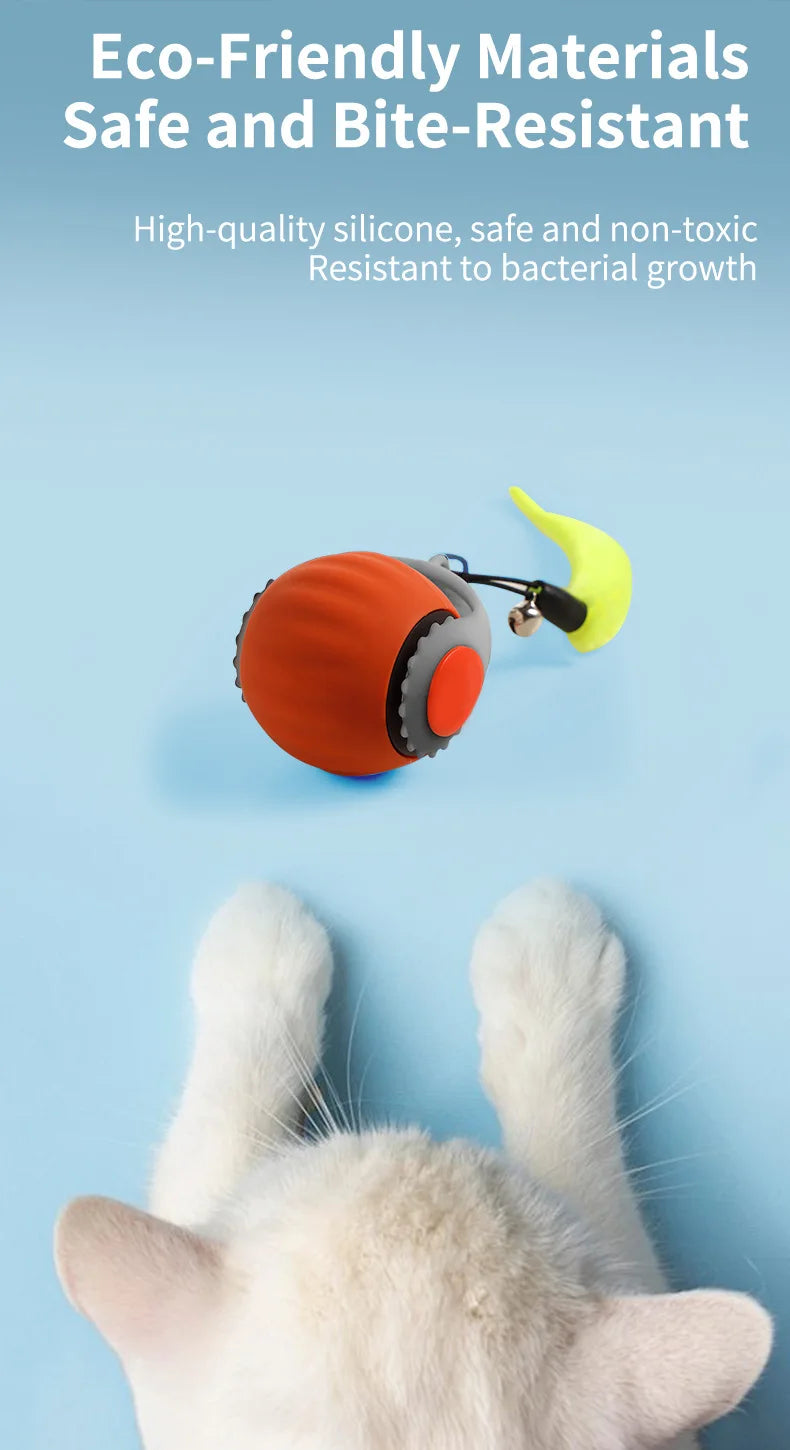 Pet teasing cat ball smart cat toy rolling ball electric cat toy self-hi boredom chug ball