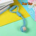 Zoomie Pawz Cotton Rope with Ball Mini Dog Toys