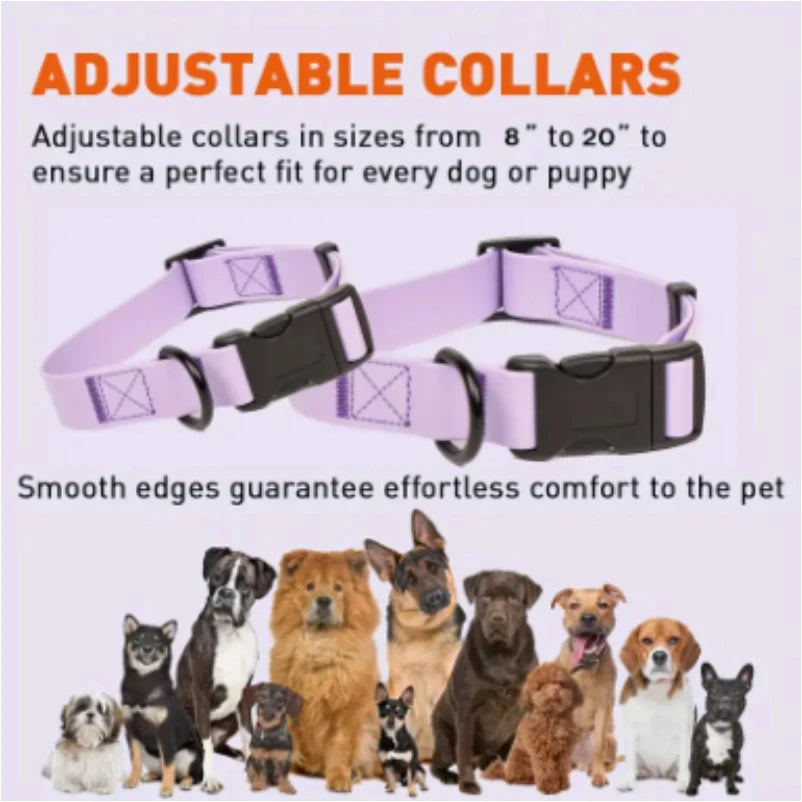Zoomie Pawz Waterproof Plastic PVC Rubber Dog Collars