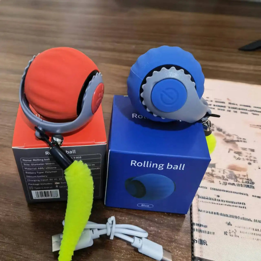 Pet teasing cat ball smart cat toy rolling ball electric cat toy self-hi boredom chug ball