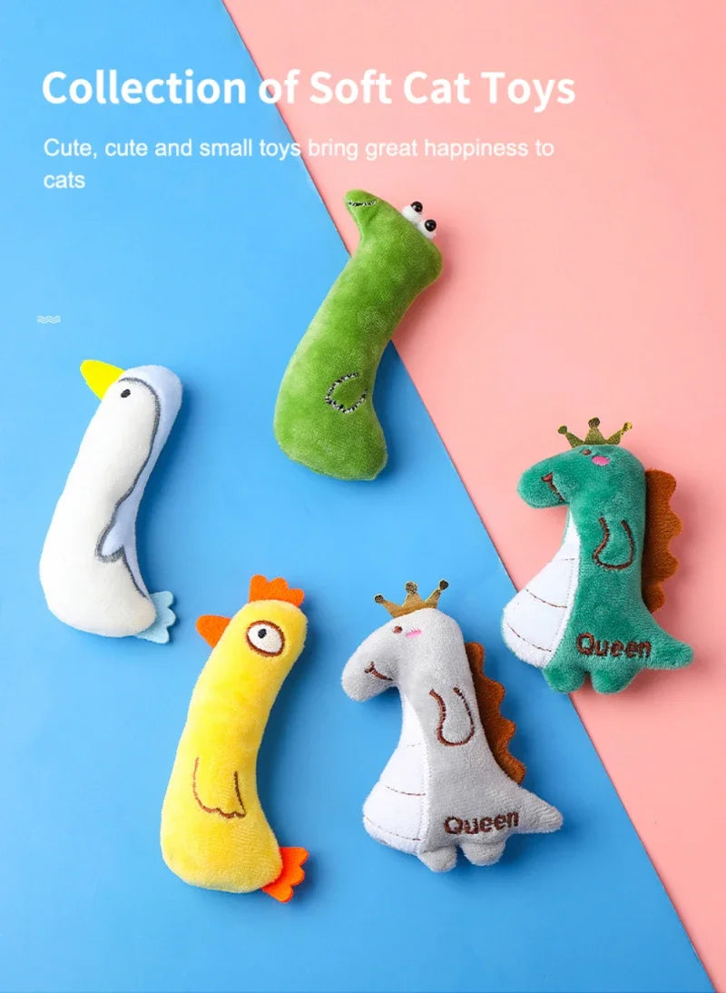 Catnip Pets Toy Cats Supplies for Cute Cat Toys Puppy Kitten Teeth Grinding Cat Plush Thumb Pillow Protect Mouth Pet Accessories