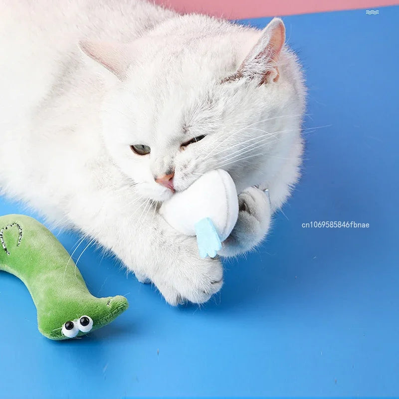 Catnip Pets Toy Cats Supplies for Cute Cat Toys Puppy Kitten Teeth Grinding Cat Plush Thumb Pillow Protect Mouth Pet Accessories