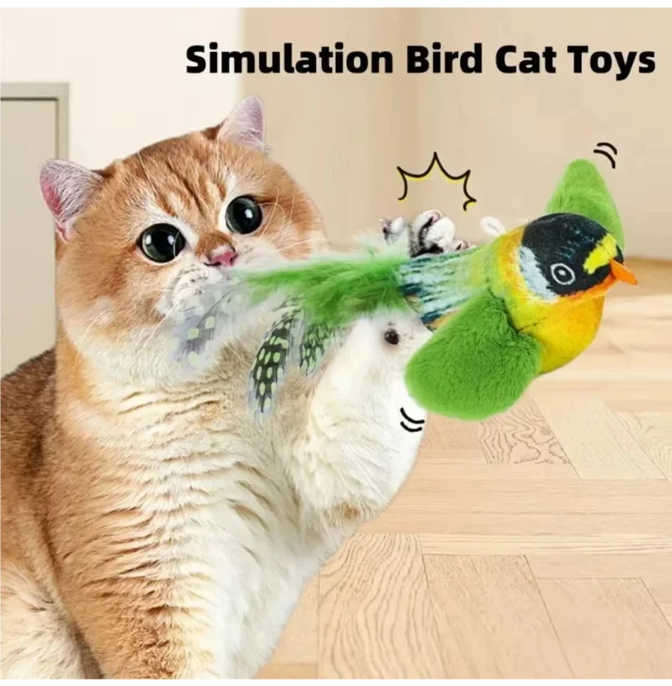 Cat Toys For Indoor Cats Interactive Cat Toy Realistic Bird Sound Cat Toy Plush Cat Toy Catnip Cat Toy for Cats Kitten Toy