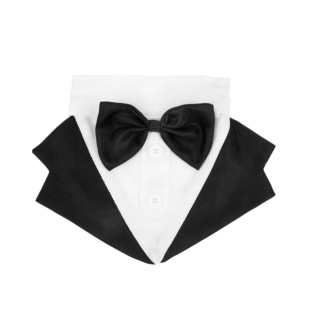 Zoomie Pawz Formal Suit and Bow Tuxedo Shirt For Dogs