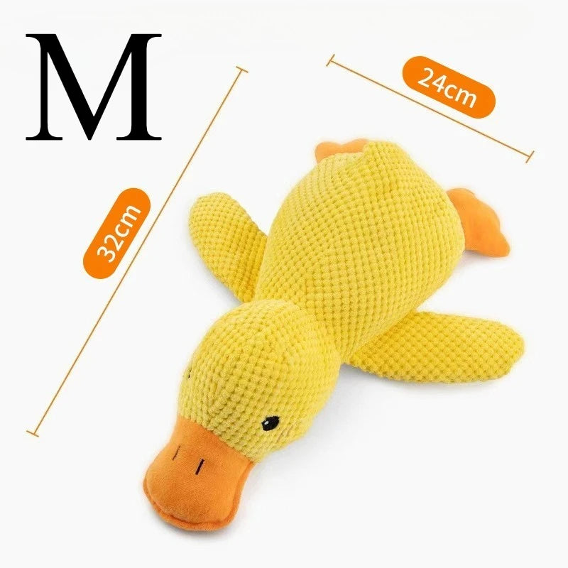 Zoomie Pawz Duck-Shaped Plush Dog Toy