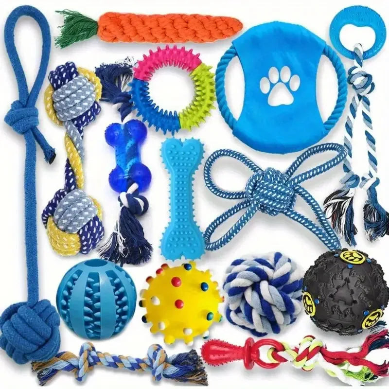 Zoomie Pawz 15-Piece Dog Toy Set
