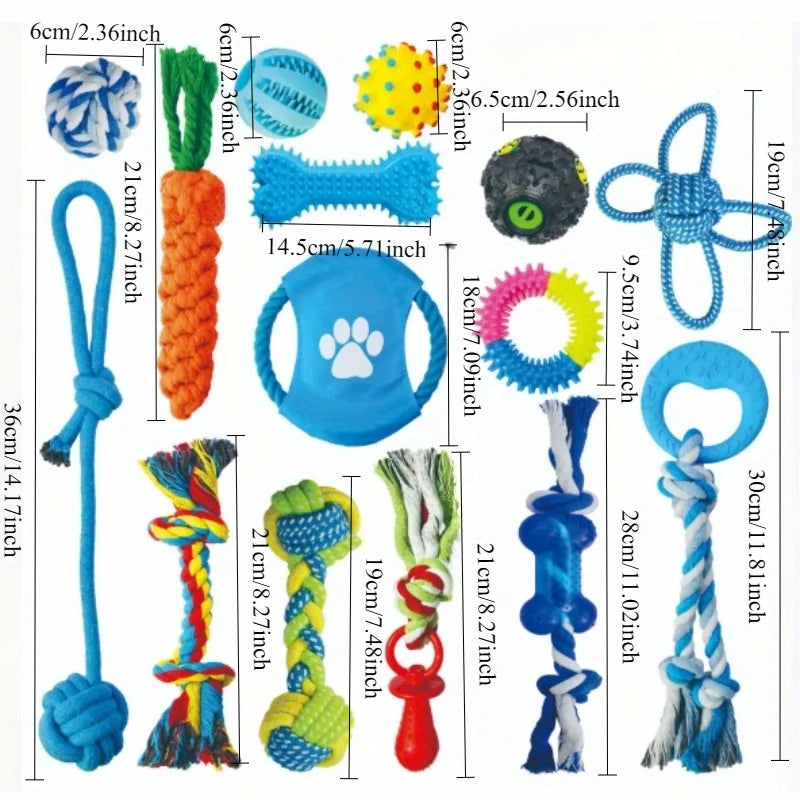 Zoomie Pawz 15-Piece Dog Toy Set