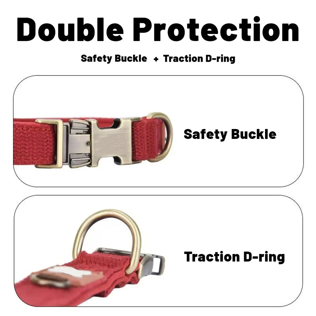 Zoomie Pawz Double- Layered Soft Dog Collar